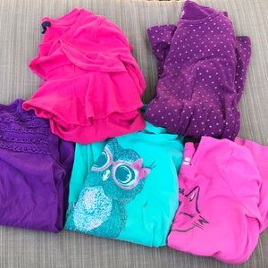 Bundle of five 6/7 long sleeve shirts